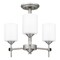 Quoizel Aria 3-Light Antique Polished Nickel Semi-Flush Mount ARI1717AP - alternate 4
